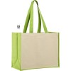 Sac shopping 320grs coton avec soufflets en jute