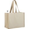 Sac shopping 320grs coton avec soufflets en jute