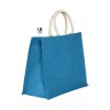 Sac shopping en jutes couleurs avec anses rondes