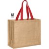 Sac shopping en jute avec poignées en coton teintée