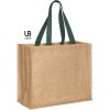 Sac shopping en jute avec poignées en coton teintée