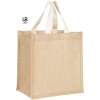Sac shopping en jute avec anses en coton plates : cuba