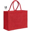 Sac shopping en jute scintillante lurex avec anses rondes