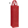 Sac bouteille en jute scintillante lurex avec anses rondes