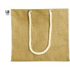 Sac shopping en jute avec poignées corde et petite pochette en jute