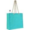 Sac shopping en jute avec poignées corde et petite pochette en jute