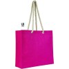 Sac shopping en jute avec poignées corde et petite pochette en jute