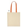 Tote bag 220 grs coton avec poignées et soufflets colorés