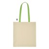 Tote bag 220 grs coton avec poignées et soufflets colorés
