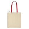 Tote bag 220 grs coton avec poignées et soufflets colorés