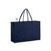Sac shopping zippé 340grs coton canvas laminé avec fond rigide amovible