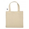 Tote bag 220grs coton avec soufflets et bouton pression