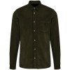 Chemise manches longues en velours homme