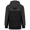 Veste molleton bicolore zippée à capuche écoresponsable unisexe