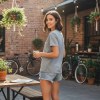Tee-Shirt femme coton bio 170g LUCIENNE