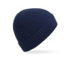 Bonnet en maille côtelée