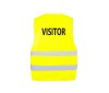 Gilet de sécurité imprimé visitor ou security