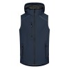Bodywarmer en softshell avec capuche