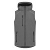 Bodywarmer en softshell avec capuche