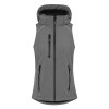 Bodywarmer femme en softshell avec capuche
