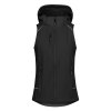 Bodywarmer femme en softshell avec capuche