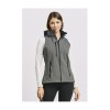 Bodywarmer femme en softshell avec capuche