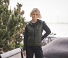 Veste bi-matière à capuche femme