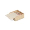 Set Tic Tac Toe dans une boîte en bois
