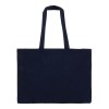 Recycled cotton bag with gusset 140g/m² 49x14x37cm
