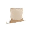 Sac à cordon Jute avec cordons en coton 38x41cm