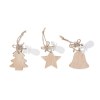 Lot de trois pendentifs en bois FERI