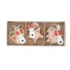 Lot de trois pendentifs en bois FERI