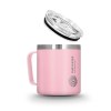 MUG ISOTHERME DOUBLE PAROI INOX AVEC COUVERCLE