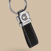 ORMO - Porte-clés Zamac avec sangle simili-cuir PU