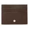 Porte-cartes Button Marron