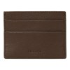 Porte-cartes Button Marron