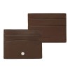 Porte-cartes Button Marron