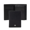 Porte-cartes Flap Button Noir