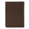 Porte-cartes Flap Button Marron