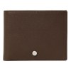 Portefeuille Button Marron