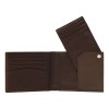 Portefeuille Button Marron