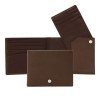 Portefeuille Button Marron
