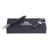 Parure Chronobike Noir (stylo bille & porte-clefs)