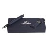 Parure Chronobike Marine (stylo bille & porte-clefs)