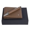 Parure Chronobike Camel (stylo bille & portefeuille)