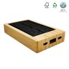 Batterie de secours solaire bambou FSC 5 000mAh - BLUETECH