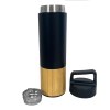 Mug Bouteille isotherme acier inoxydable RCS Finition bambou - Environnement & nature