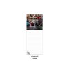 Bloc suspendu magnetique - mini 100x250mm - sans decoupe - bloc 30 feuillets couleur - bloc liste de course