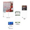 Bloc suspendu magnetique - mini 100x250mm - sans decoupe - bloc 30 feuillets couleur - bloc liste de course