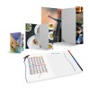 Blocs conferencier - midi 140x205mm - pelliculage brillant recto verso - bloc couleur recto seul - bloc theme creation